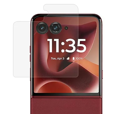 Закаленное стекло для заднего экрана Motorola Razr 70 Ultra, пленка 0,3 мм, антиосколочная пленка