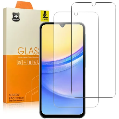 LAJABONI 2Pcs For Samsung Galaxy A16 4G  /  A16 5G HD Clear Screen Protector Anti-Explosion 2.5D Arc Edge Not Complete Covering Tempered Glass Screen Film - Transparent