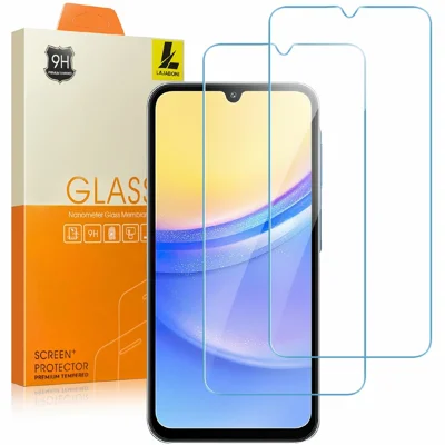 LAJABONI 2Pcs For Samsung Galaxy A16 4G  /  A16 5G HD Clear Screen Protector Anti-blue-ray Not Complete Covering Tempered Glass Screen Film - Transparent