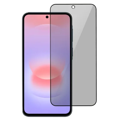 For Samsung Galaxy A27 5G 180 Degree Anti-Peep Tempered Glass Black Edge Privacy Protection Full Screen Protector, Full Glue - Black
