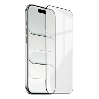 Protector de pantalla completa para iPhone Air de vidrio Corning Gorilla Glass 9H de dureza, película transparente con impresión seda antihuellas