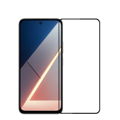 PINWUYO para Xiaomi Poco M8s 5G Película de Cristal Templado Serie JK-2 Protector de Pantalla Completa con Adhesivo Total 9H - Negro