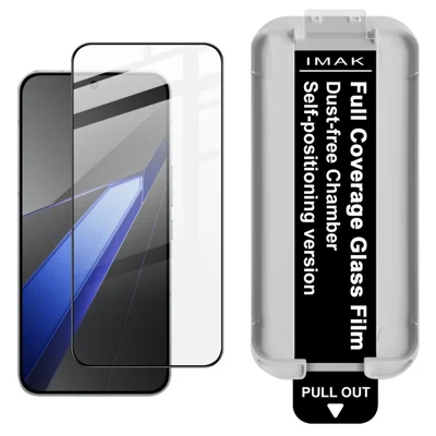 IMAK Cristal Templado para Oppo K15 Pro 5G Protector de Pantalla Completa Película con Adhesivo Total con Herramienta de Instalación Sin Polvo (Desbloqueo por Huella Digital) - Negro