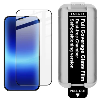IMAK Pellicola in Vetro Temperato per Huawei Pura 90 Protettore Schermo Intero con Adesivo Totale e Strumento per Installazione Senza Polvere - Nero