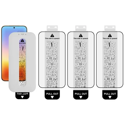IMAK 3Pcs Tempered Glass For Huawei Pura 90s Pro / Pura 90 Pro Full Screen Protector Full Glue Film with Dust-free Installation Tool (Fingerprint Unlock) - Black