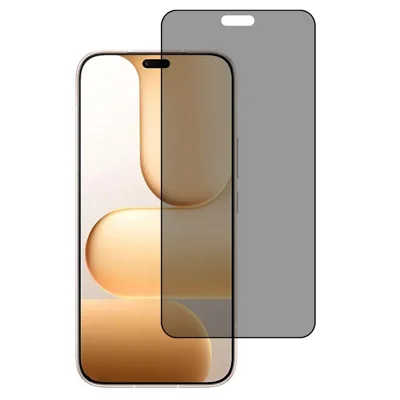 AMORUS para Honor 600 Lite 5G Protector de Pantalla de Cristal Templado Anti Espías 2.5D Impresión de Seda con Adhesivo Completo - Negro