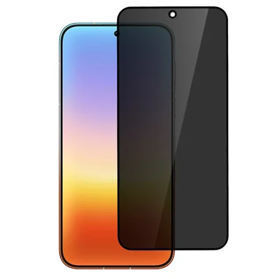 Pour Huawei Pura 90 Pro Max Verre Trempé Anti-Épionnage à 180 Degrés Protection de Confidentialité avec Bords Noirs, Protecteur d'Écran Intégral en Colle Totale - Noir