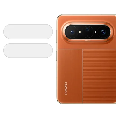 2 st för Huawei Pura X Max kameraobjektivskydd 2.5D härdat glas objektivfilm - Transparent