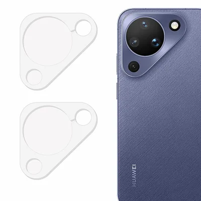 2 Pezzi per Huawei Pura 90 Protettore Obiettivo Fotocamera con Copertura Totale in Vetro Temperato Curvo 3D Anti-Graffio Pellicola Trasparente