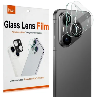 IMAK For Huawei Pura 90s Pro / Pura 90 Pro Tempered Glass Full Cover Camera Lens Protector + Acrylic Lens Cap - Transparent