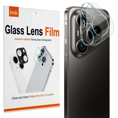 IMAK For Huawei Pura 90s Pro Max / Pura 90 Pro Max Tempered Glass Full Cover Camera Lens Protector + Acrylic Lens Cap - Transparent