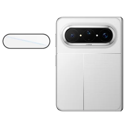 IMAK Pour Huawei Pura X Max Protecteur d'objectif caméra Verre trempé Film d'objectif entièrement recouvert avec cadre auto-positionnable - Transparent