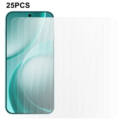 25 st För Oppo Find X9s Pro 5G Skärmskydd Full Glue Härdat Glas Högupplösningsfilm (INTE Komplett Täckning) (Utan Förpackning, med Wipset, Dammsugare, Guideetikett) - Transparent