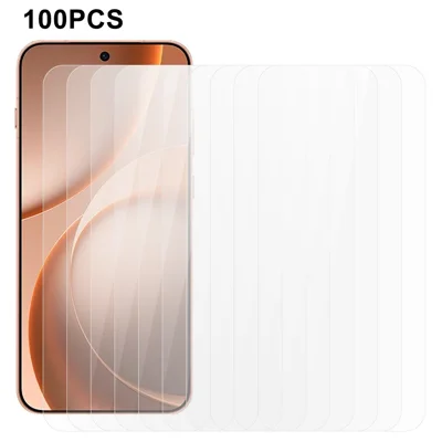 100 قطعة لشاشة Oppo Find X9s 5G واقي الشاشة من الزجاج المقوى، لاصق بالكامل، مقاوم للخدوش (ليس تغطية كاملة) (بدون علبة، مع مجموعة مناديل، ماص الغبار، ملصق توجيهي) - شفاف