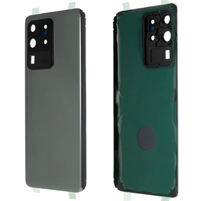 For Samsung Galaxy S20 Ultra 4G / 5G G988 Battery Housing with Adhesive Sticker + Camera Lens Cover - Grey