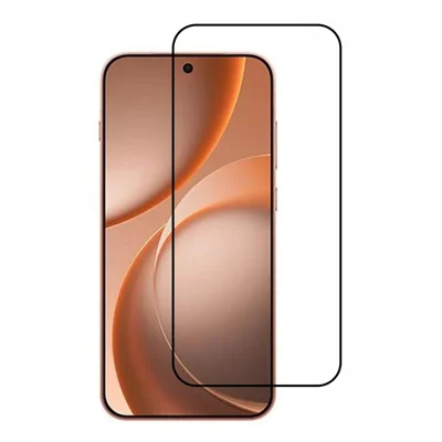 واقي شاشة كامل لهاتف Oppo Find X9s 5G، واقي شاشة لاصق بالكامل بحواف منحنية، فيلم من الزجاج عالي السيليكون والألومنيوم مع حافة مطبوعة بالحرير الأسود (فتح القفل بالبصمة)