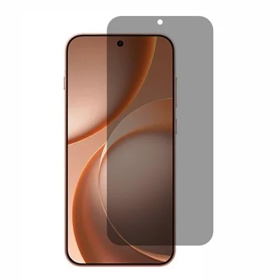 لـ Oppo Find X9s 5G 2.5D قوس حافة واقي شاشة كامل مضاد للتجسس من فيلم زجاج عالي السيليكون والألومنيوم (فتح القفل بالبصمة)