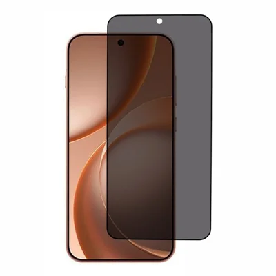 لـ Oppo Find X9s 5G واقي شاشة ضد التلصص، طبقة سيلك كاملة، فيلم من الزجاج عالي السيليكون والألومنيوم مع لصق كامل (متوافق مع فتح القفل بالبصمة) - أسود