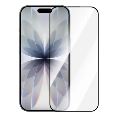 ZGA Voor iPhone 17 Pro Screen Protector Anti-statisch Hoog Aluminium-Silicium Glas HD Folie - Transparant met Zwarte Rand
