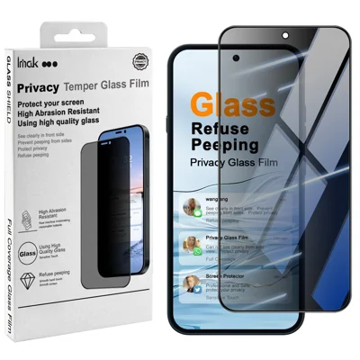 IMAK For Nothing Nothing Phone (4a) Privacy Screen Protector Anti Peep Full Cover Tempered Glass Film (Fingerprint Unlock) - Black