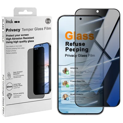 IMAK For Huawei Pura 90s Pro / Pura 90 Pro Anti Peep Tempered Glass Screen Protector Full Coverage - Black
