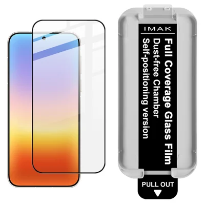 IMAK For Huawei Pura 90s Pro Max / Pura 90 Pro Max Tempered Glass Full Screen Protector Full Glue Film with Dust-free Installation Tool - Black