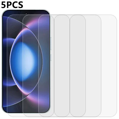 5 stk. til Xiaomi 17 Max forreste skærmprotector 0,3 mm 2,5D tempered glasfilm, ikke fuld dækning – transparent