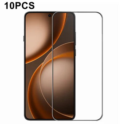 RURIHAI 10 uds. Protector de pantalla completa de vidrio de alta resistencia de aluminio y silicio con adhesivo total para Oppo Find X9 Ultra 5G, compatible con desbloqueo por huella ultrasónica