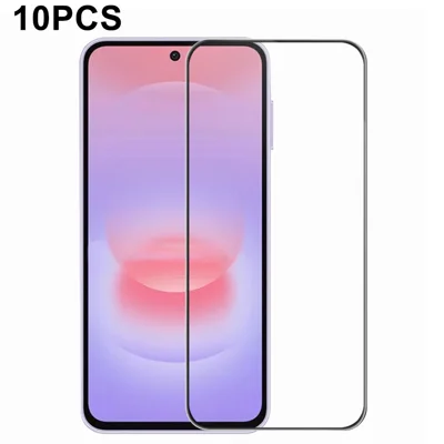 RURIHAI 10Pcs For Samsung Galaxy A27 5G High Aluminium-Silicon Glass Film Full Glue 0.26mm 2.5D Full Screen Protector