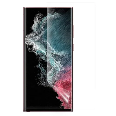 Przezroczysta folia ochronna na ekran telefonu Samsung Galaxy S23 Ultra, miękka folia z tworzywa PET, ochrona przed kurzem