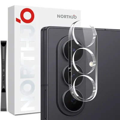 NORTHJO til Samsung Galaxy Z Fold8 Kameraobjektivbeskytter Hårdet Glas HD Klar 3D Fuld Dækning - Gennemsigtig