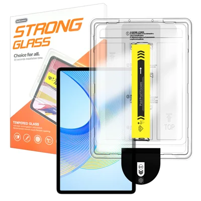  For Honor Pad X8 Pro Screen Protector Arc Edge Tempered Glass Film with Auto Dust-free Installation Tool (NOT Complete Covering) - Transparent