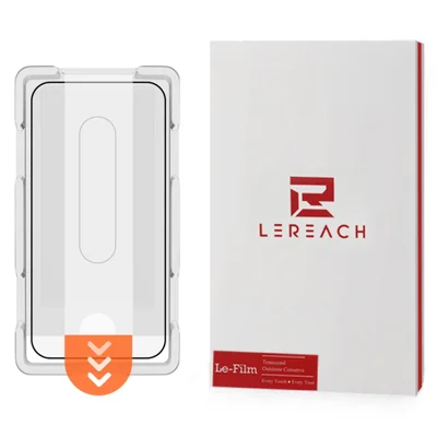 LEREACH pour Xiaomi 17T Verre Trempé Protecteur d'Écran Total Anti-Empreintes Digitales avec Outil d'Installation Sans Poussière - Noir