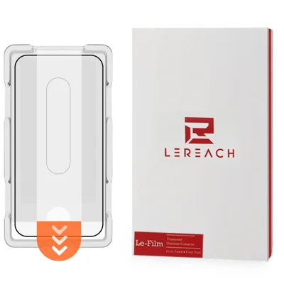 LEREACH Pour Xiaomi 17T Pro Verre Trempé Protecteur d'Écran Intégral Film Anti-Empreintes avec Outil d'Installation Sans Poussière - Noir