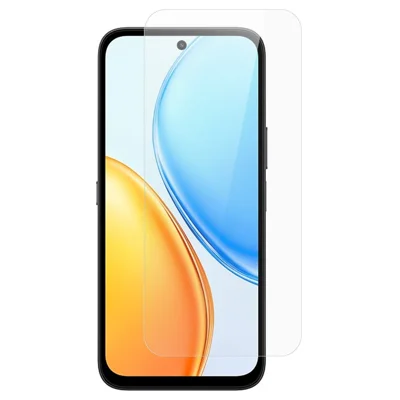 Für Honor X7e 4G Displayschutz 0,3 mm abgerundete Kante aus gehärtetem Glas, keine vollständige Abdeckung – transparent