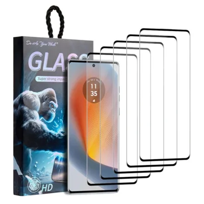 DO AS YOU WISH 5 Pezzi per Motorola Edge 50 Fusion 5G Protettore Schermo con Stampa Seta in Vetro di Vetro Alluminosilicato