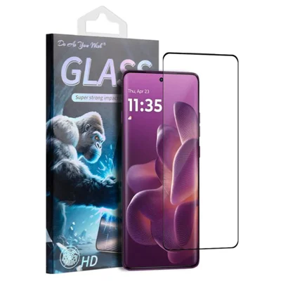 DO AS YOU WISH Osłona ekranu dla Motorola Edge 70 Pro 5G, druk jedwabisty, pełna klejona folia z wysokokrzemowego szkła