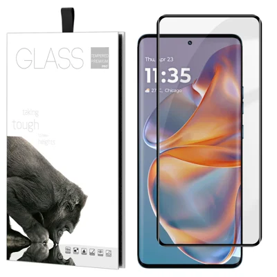 Защитная пленка для Motorola Edge 50 Pro 5G, защитное стекло с полным покрытием, полная фиксация, закругленные края, антиотпечатки, закаленное стекло — прозрачное