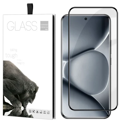  Ochrona ekranu na całą powierzchnię dla Xiaomi Poco M8 Pro 5G / Xiaomi Redmi Note 15 Pro+ 5G (Global) z klejem, zakrzywione krawędzie, szybka hartowana odporna na odciski palców - przezroczysta