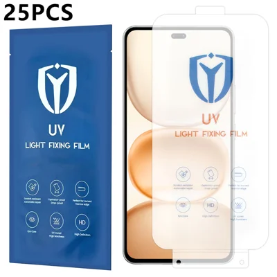  For Honor Power 5G 25Pcs PET Screen Protector Full Coverage Full Glue UV Film - Transparent