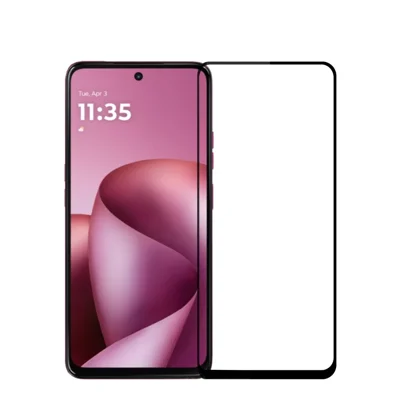  MOFI för Motorola Moto G37 5G / Motorola Moto G37 Power 5G / Motorola Moto G47 5G Skärmskydd 9H Helt Limmad Fullt Täckande Hög Aluminium-Kiselfilmskärm - Svart
