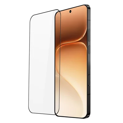 DUX DUCIS pour Honor 600 Pro 5G / Honor 600 5G Protecteur d'écran complet 2.5D Écran plat Verre médium en alumine Film HD transparent, colle complète - Noir