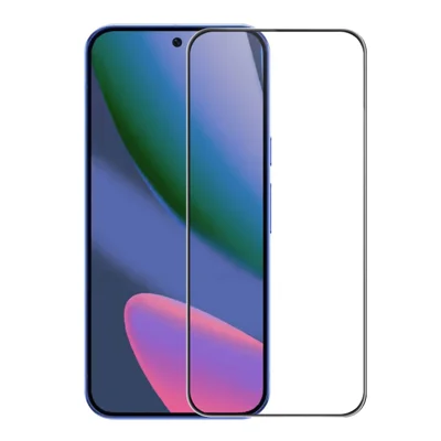 RURIHAI لجهاز Google Pixel 11 Pro XL واقي شاشة كامل بطبقة لاصقة من الزجاج عالي السيليكون والألومنيوم، فتح القفل بالبصمة فوق الصوتية