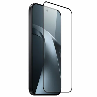 NORTHJO A+ Защитное стекло для Xiaomi 17T, полное покрытие, высококачественная алюмосиликатная пленка 0,3 мм, 2,5D, черная кромка, шелкография — черный