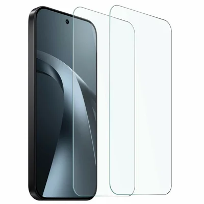 NORTHJO A+ 2 шт. для Xiaomi 17T Закаленное стекло Защита экрана 0,3 мм 2,5D HD пленка (НЕ полное покрытие) - Прозрачная