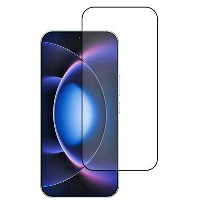 Для Xiaomi 17 Max Защитное стекло на весь экран с полным нанесением клея, HD-пленка из алюмосиликатного стекла с закругленными краями и черной шелковой печатью по краю (разблокировка по отпечатку пальца)