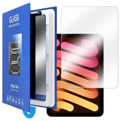 Ochrona ekranu do iPad mini (2021) / iPad mini (2024) Ultra Clear, folia z hartowanego szkła z narzędziem do montażu bez kurzu – przezroczysta