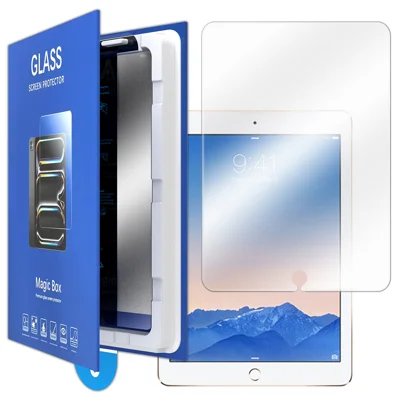  For iPad Air (2013) / iPad Air 2 Screen Protector Ultra Clear Tempered Glass Film with Dust-Free Installation Tool - Transparent