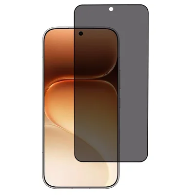 AMORUS For Honor 600 5G  /  600 Pro 5G Anti-Spy Full Screen Protector Silk Printing Full Glue Privacy High Aluminium-silicon Glass Film (Fingerprint Unlock) - Black