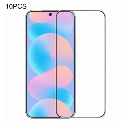 RURIHAI 10 Stück Für Huawei nova 16z 5G Hochwertige Aluminium-Silizium-Glasfolie Vollklebung 0,26 mm 2,5D Ganzflächenschutzfolie